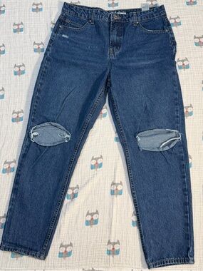 Sybilla Kelly Distressed Mom Jeans – Size 14